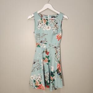 AceVog Women’s Floral Dress Sleeveless Tie Back Sundress - Size S
